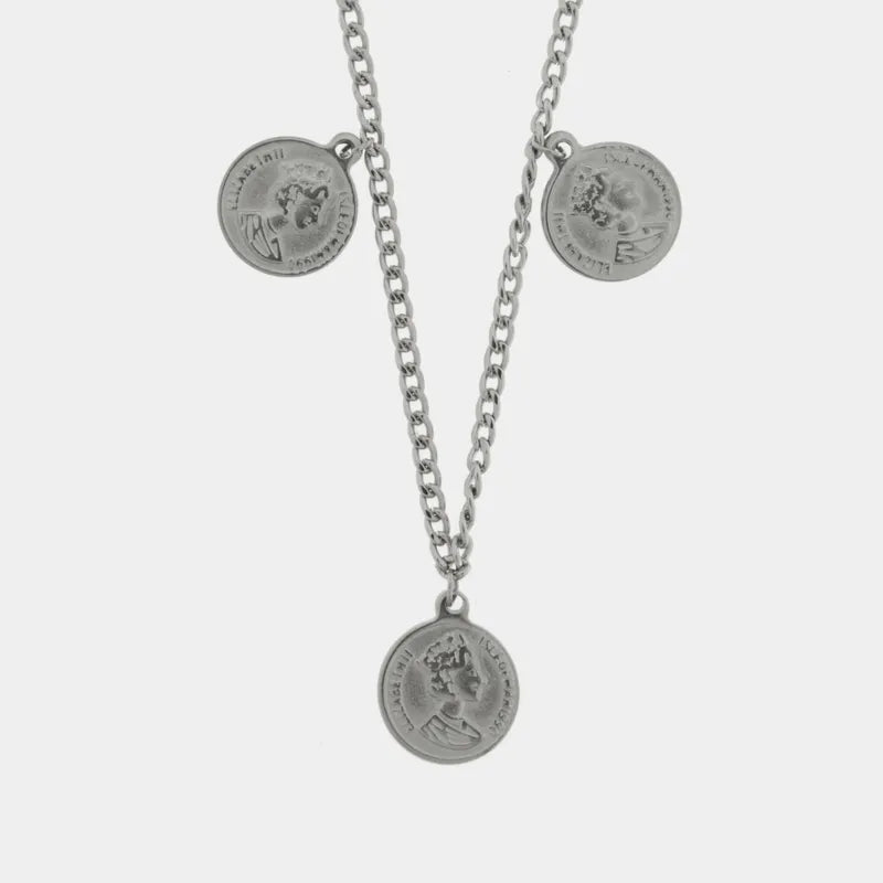 Collana in Acciaio con monete