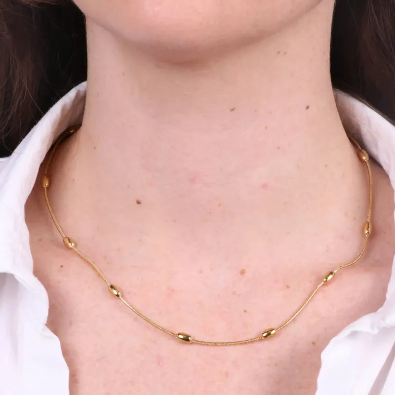 Collana in Acciaio con sfere