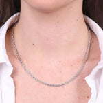 Collana in Acciaio con catene intrecciate - BYSIMON gioielli