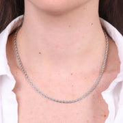 Collana in Acciaio con catene intrecciate
