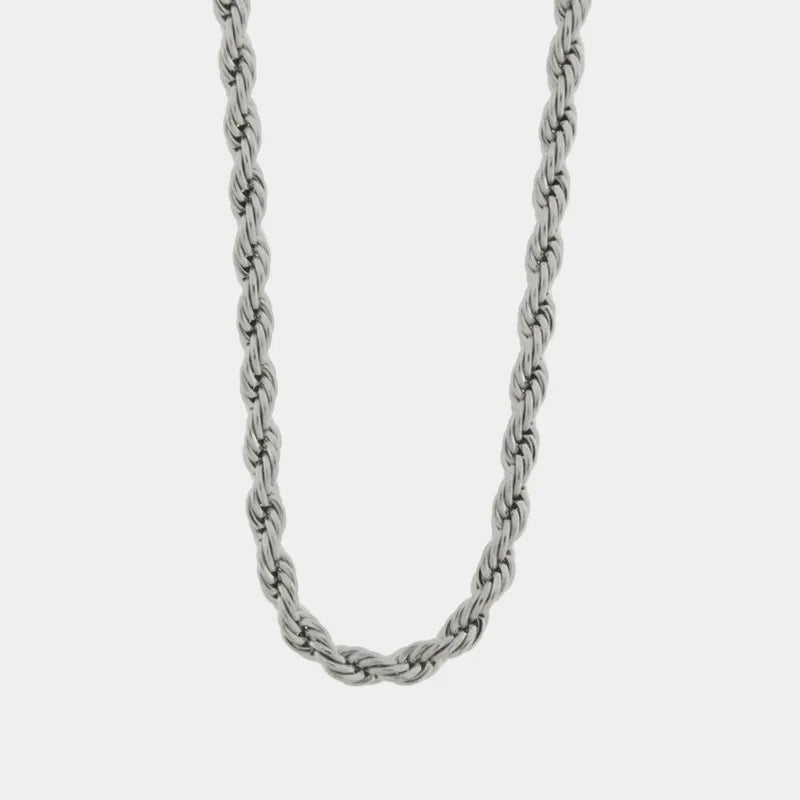 Collana in Acciaio con catene intrecciate - BYSIMON gioielli
