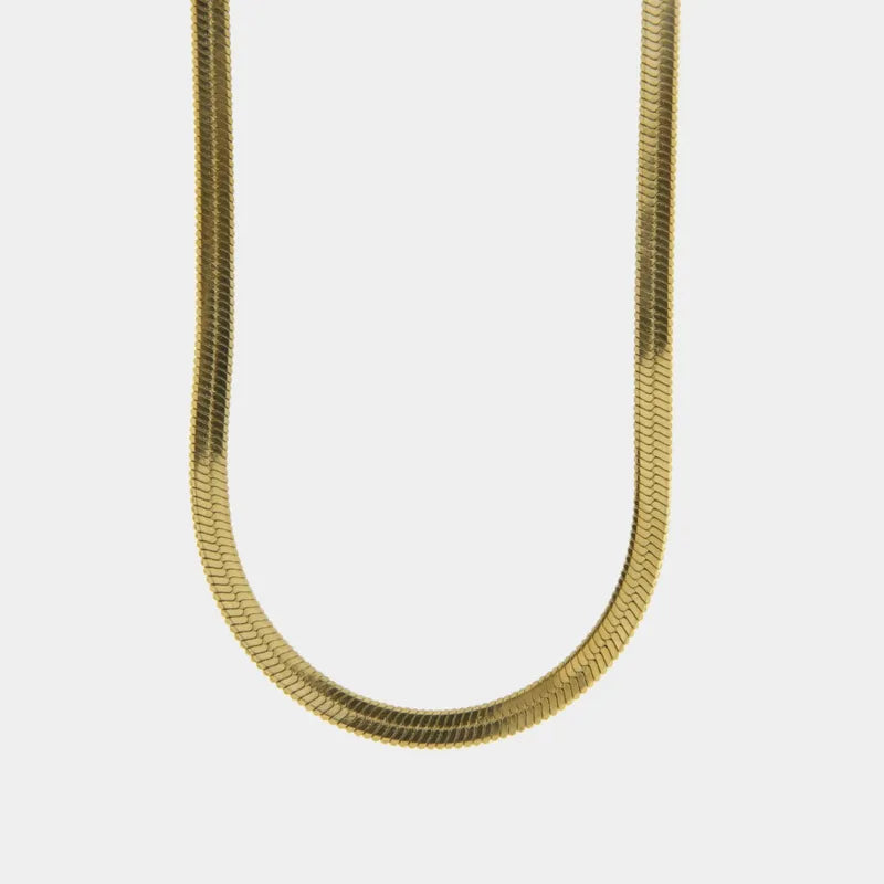 Collana in Acciaio con catena a serpente - BYSIMON gioielli
