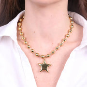 Collana in Acciaio stella