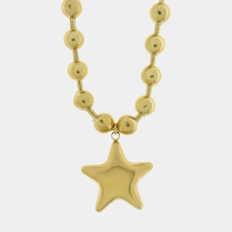 Collana in Acciaio stella