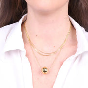 Collana in Acciaio multifilo con sfera