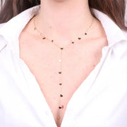 Collana in Acciaio lunga con cuori