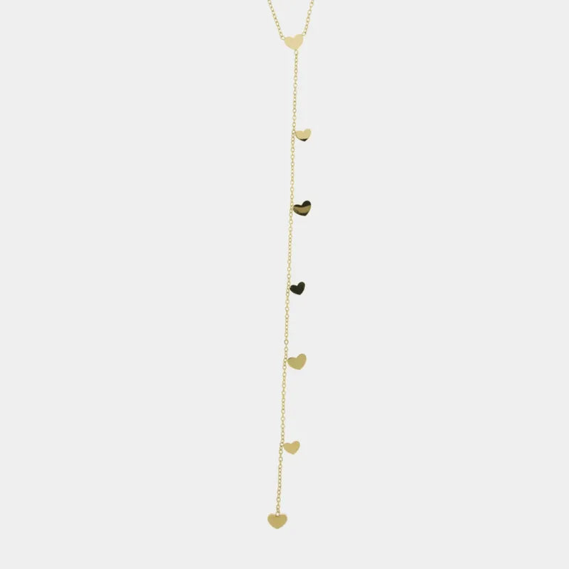 Collana in acciaio inossidabile con cuori pendenti variante - BYSIMON