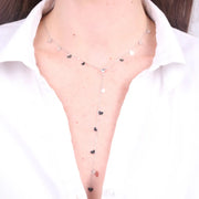 Collana in Acciaio lunga con cuori