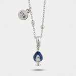 Collana in Acciaio pumo portafortuna pugliese blu BYS - gioiello BySimon