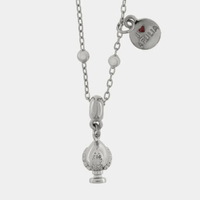 Collana in Acciaio pumo portafortuna pugliese silver BYS - gioiello BySimon