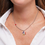 Collana in Acciaio trinacria pendente