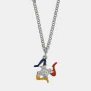 Collana in Acciaio trinacria pendente