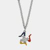 Collana in Acciaio trinacria pendente