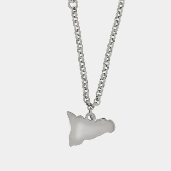 Collana in Acciaio simbolo Sicilia pendente - BYSIMON gioielli