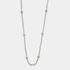 Collana in Acciaio Catena lunga con palline