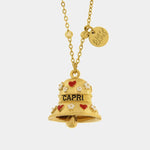 Collana in Acciaio campanella Capri con cuori e fiori - BYSIMON gioielli