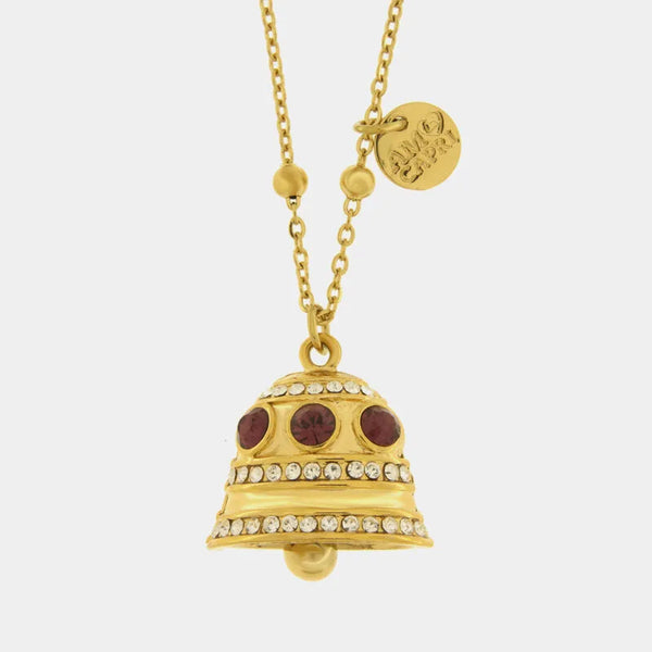 Collana in Acciaio campanella Capri con punti luce - BYSIMON gioielli