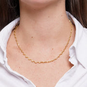 Collana in Acciaio irregolare gold