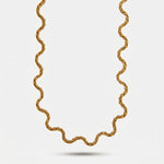 Collana in Acciaio irregolare gold - BYSIMON gioielli