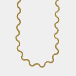 Collana in Acciaio irregolare gold - BYSIMON gioielli