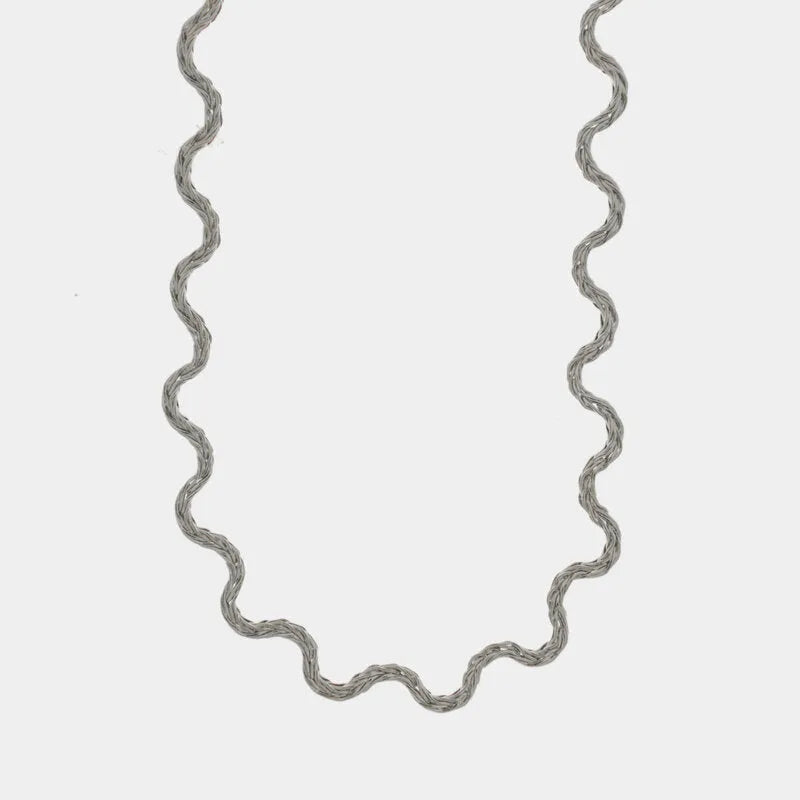 Collana in Acciaio irregolare silver - BYSIMON gioielli