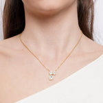 Collana in Acciaio fiocco con cuore - BYSIMON gioielli
