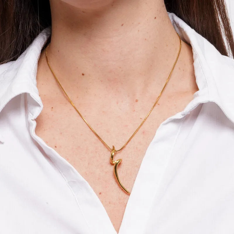 Collana in Acciaio irregolare pendente - BYSIMON gioielli
