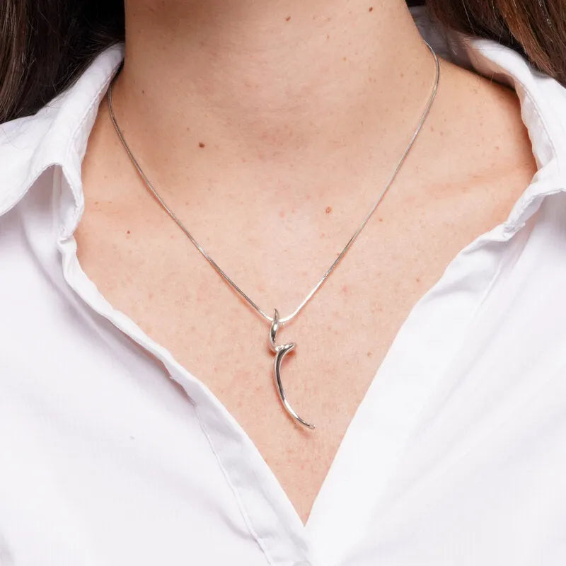 Collana in Acciaio irregolare pendente - BYSIMON gioielli