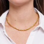 Collana in Acciaio snake intrecciato - BYSIMON gioielli