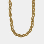 Collana in Acciaio snake intrecciato - BYSIMON gioielli