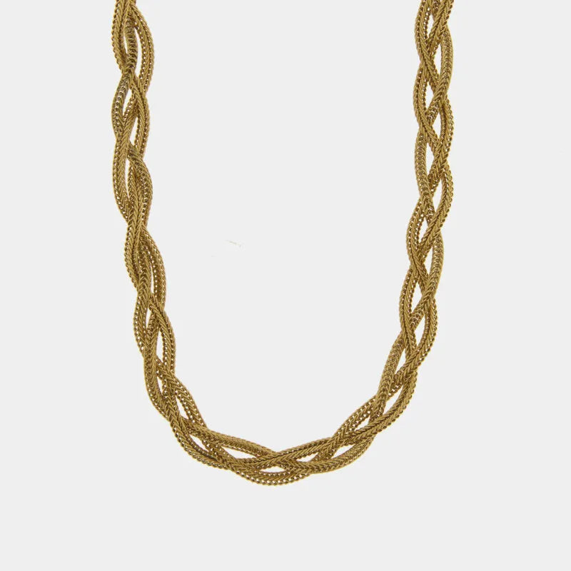Collana in Acciaio snake intrecciato - BYSIMON gioielli