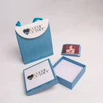 Collana in acciaio con elementi a cuore pendenti - BYSIMON