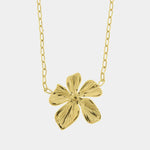 Collana in Acciaio fiore rigato - BYSIMON gioielli