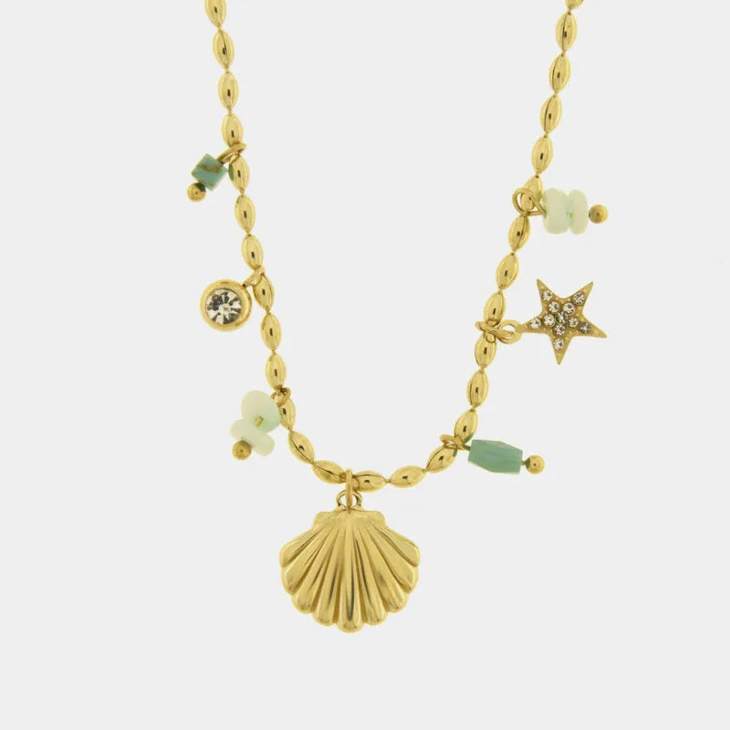 Collana in Acciaio conchiglia - BYSIMON gioielli