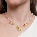 Collana in Acciaio conchiglia con simboli marini - BYSIMON gioielli