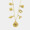 Collana in Acciaio conchiglia con simboli marini - BYSIMON gioielli