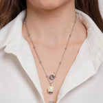 Collana in Acciaio con Campanella Portafortuna Sole di Capri - Colore Pale Banana - gioiello BySimon