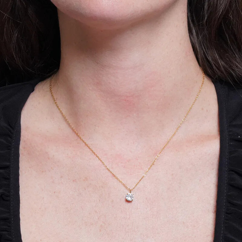 Collana in Acciaio punto luce