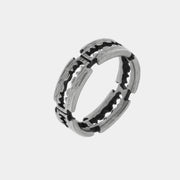 Anello in Acciaio a forma di zig zag