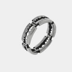 Anello in Acciaio a forma di zig zag IJEWEL - gioiello BySimon
