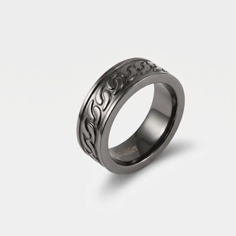 Anello in Acciaio a fascia IJEWEL - gioiello BySimon
