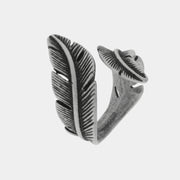 Anello in Acciaio con foglie