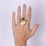 Anello in Acciaio con fiore