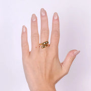 Anello in Acciaio Contrarié a Goccia