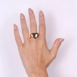 Anello in Acciaio a forma di cuore - BYSIMON gioielli