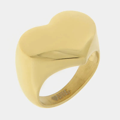 Anello in Acciaio a forma di cuore - BYSIMON gioielli