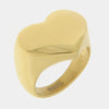 Anello in Acciaio a forma di cuore