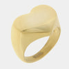 Anello in Acciaio a forma di cuore