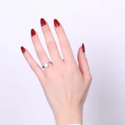 Anello in Acciaio solitario