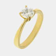 Anello in Acciaio solitario